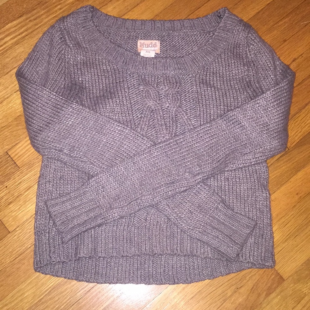 Cable knit sweater
